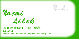 noemi lilek business card